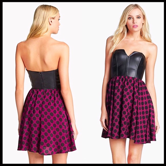 BLACK STRAPLESS BUSTIER MINI PARTY DRESS A2C - Picture 8 of 8